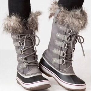 Sorel Joan of Arctic Grey suede winter waterproof Boots